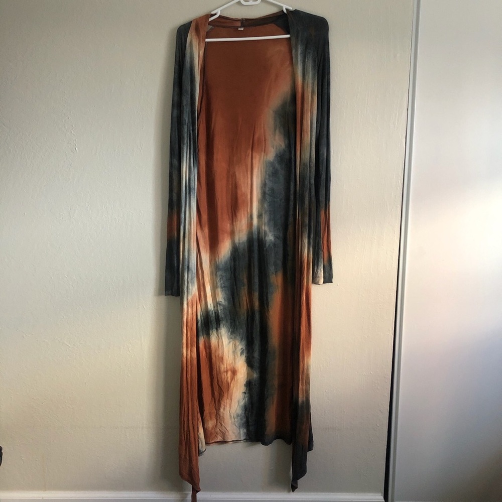 Bryn Walker tie dye long cardigan